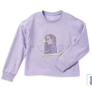 Disney Collection Little Big Kid Girls Wish Fleece  Sweatshirt & Jogger Pant Set